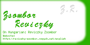 zsombor reviczky business card